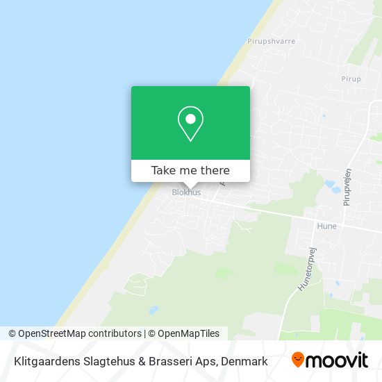 Klitgaardens Slagtehus & Brasseri Aps map