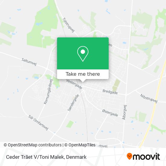 Ceder Trãet V/Toni Malek map