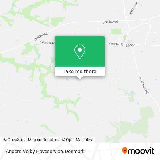 Anders Vejby Haveservice map