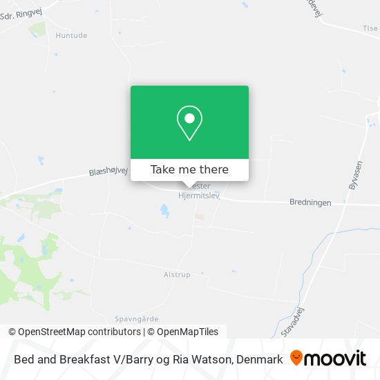 Bed and Breakfast V / Barry og Ria Watson map