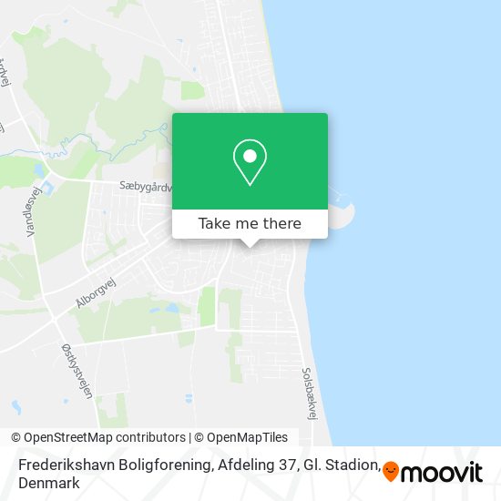 Frederikshavn Boligforening, Afdeling 37, Gl. Stadion map