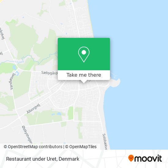 Restaurant under Uret map