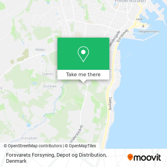 Forsvarets Forsyning, Depot og Distribution map