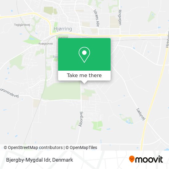 Bjergby-Mygdal Idr map