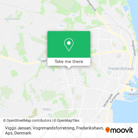 Viggo Jensen, Vognmandsforretning, Frederikshavn, Aps map