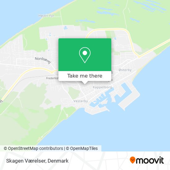 Skagen Værelser map