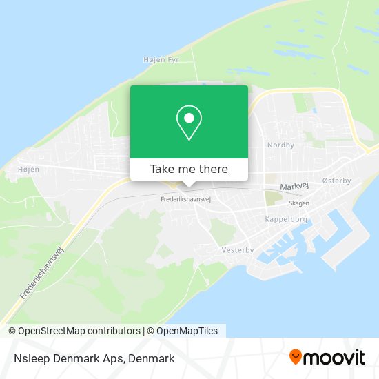 Nsleep Denmark Aps map