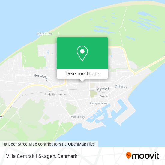 Villa Centralt i Skagen map