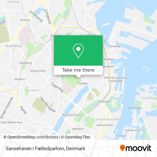 Sansehaven i Fælledparken map