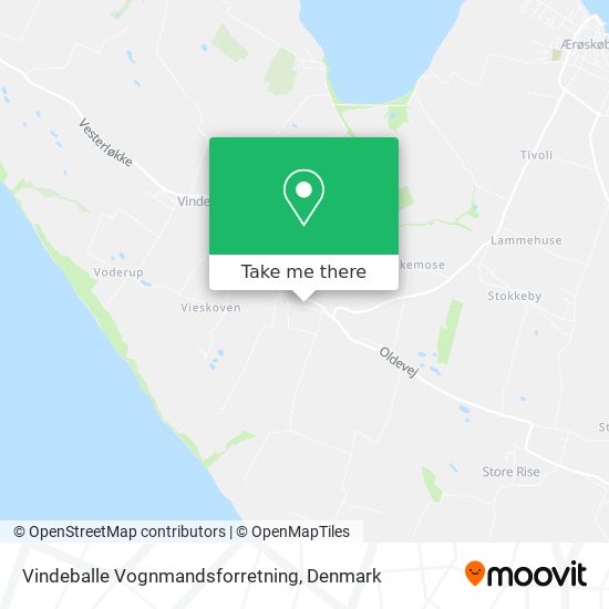 Vindeballe Vognmandsforretning map