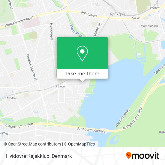 Hvidovre Kajakklub map