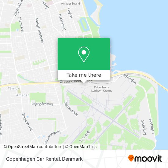 Copenhagen Car Rental map