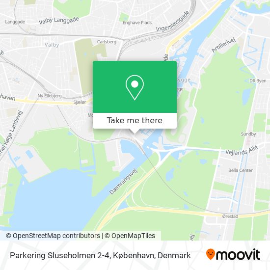 Parkering Sluseholmen 2-4, København map