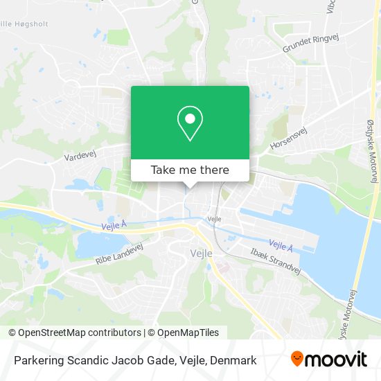 Parkering Scandic Jacob Gade, Vejle map