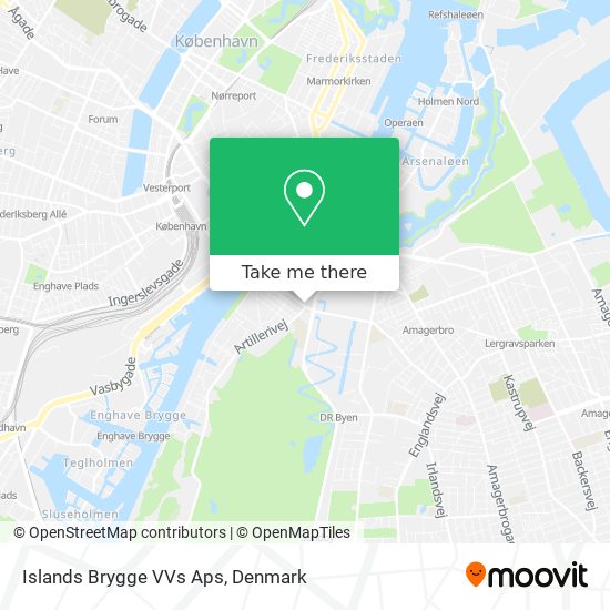 Islands Brygge VVs Aps map