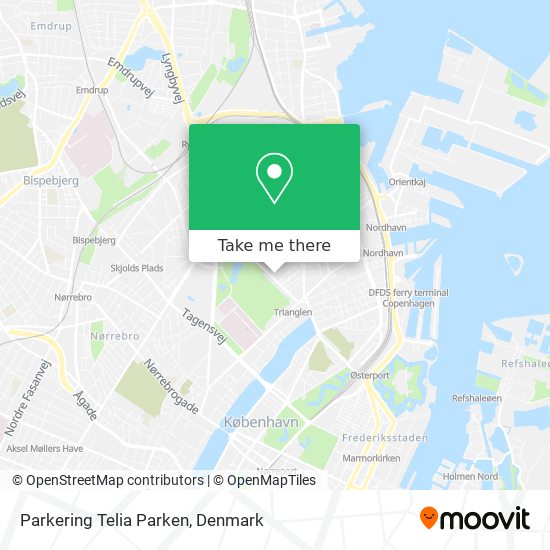 Parkering Telia Parken map