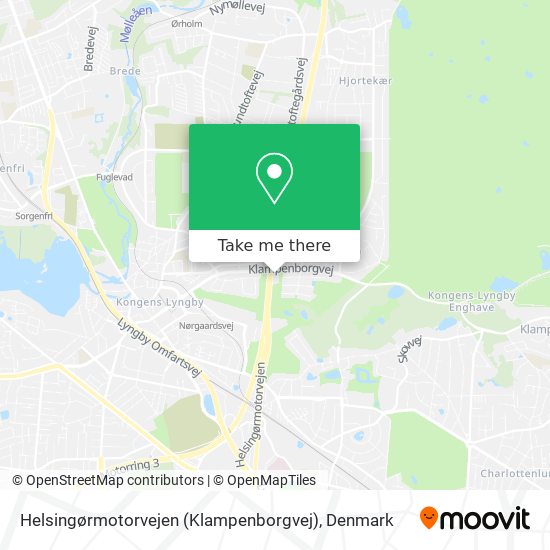 Helsingørmotorvejen (Klampenborgvej) map