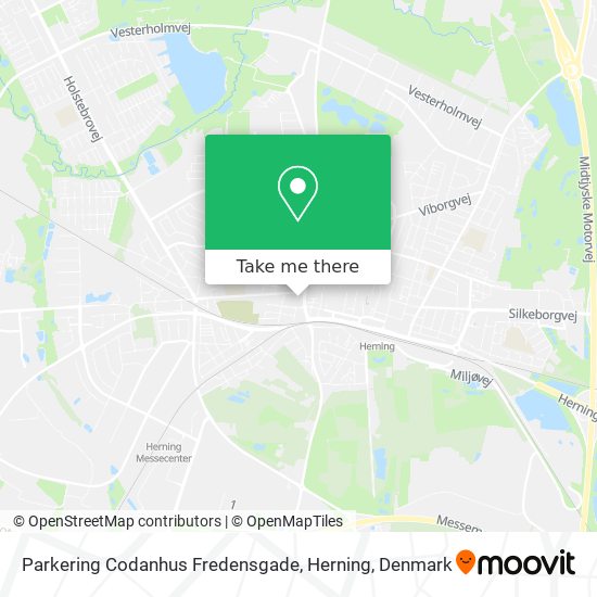 Parkering Codanhus Fredensgade, Herning map