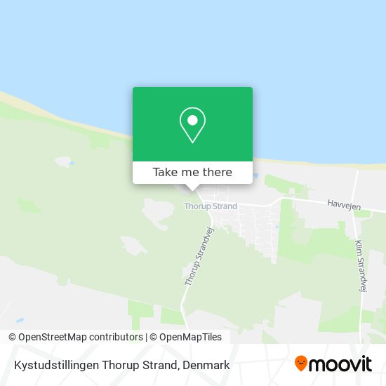 Kystudstillingen Thorup Strand map