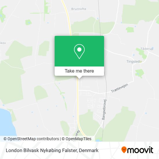 London Bilvask Nykøbing Falster map