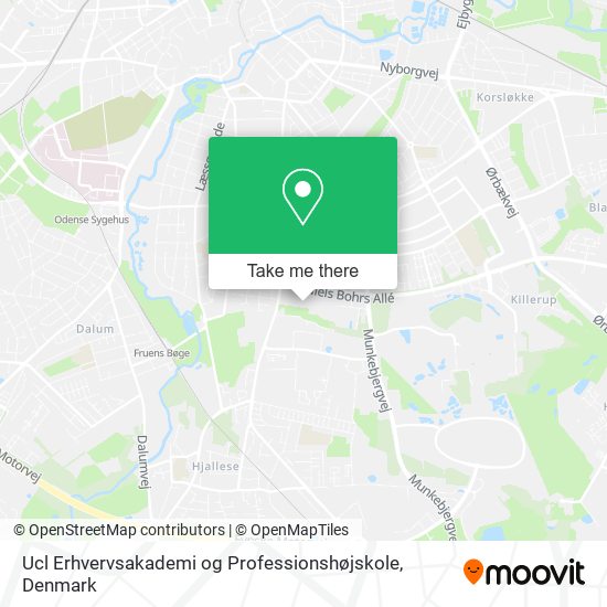 Ucl Erhvervsakademi og Professionshøjskole map