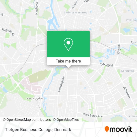Tietgen Business College map