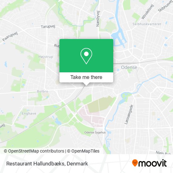 Restaurant Hallundbæks map