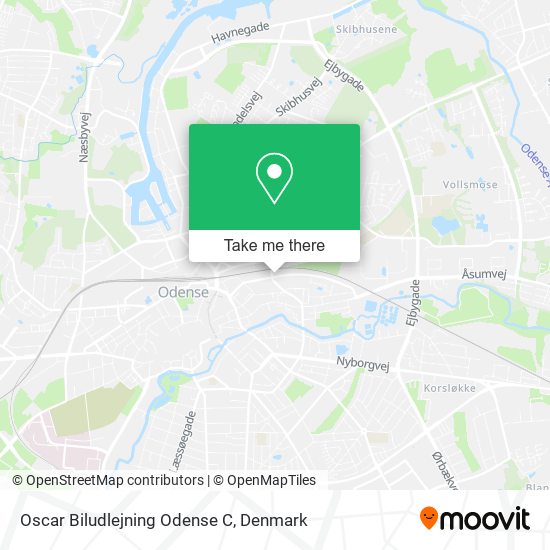 Oscar Biludlejning Odense C map