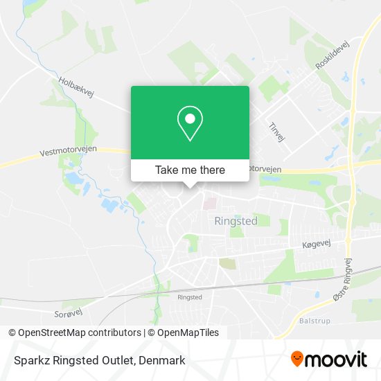 Sparkz Ringsted Outlet map