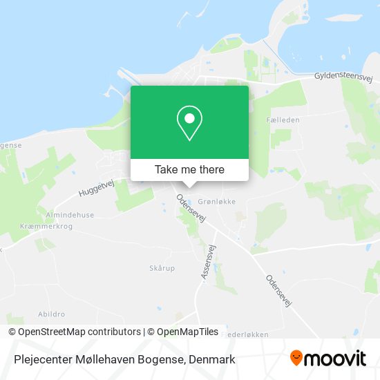 Plejecenter Møllehaven Bogense map