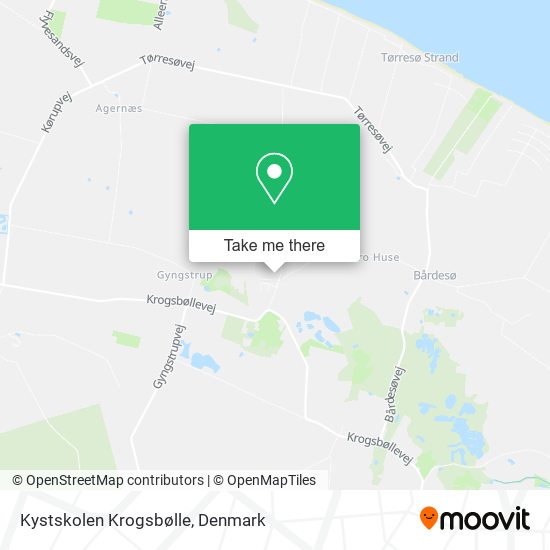 Kystskolen Krogsbølle map