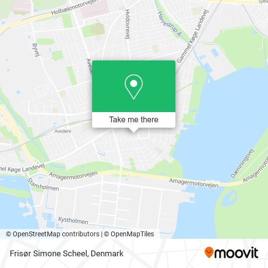 Frisør Simone Scheel map