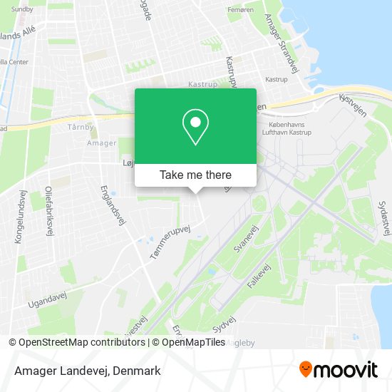 Amager Landevej map