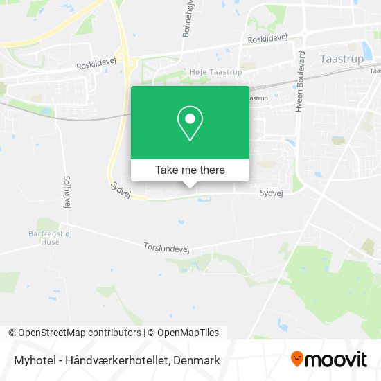 Myhotel - Håndværkerhotellet map