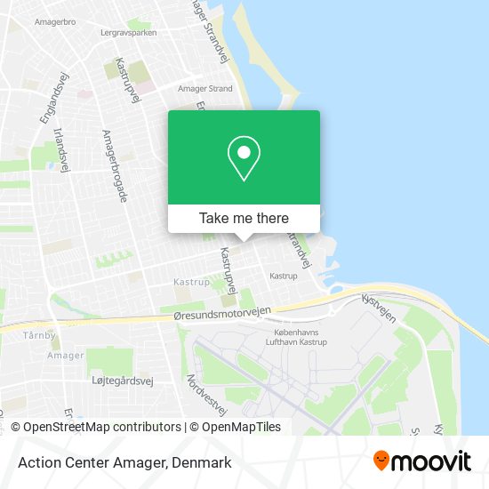 Action Center Amager map