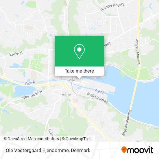 Ole Vestergaard Ejendomme map