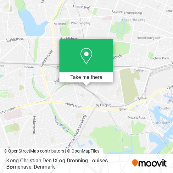 Kong Christian Den IX og Dronning Louises Børnehave map