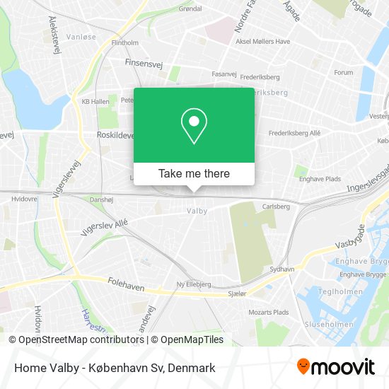Home Valby - København Sv map
