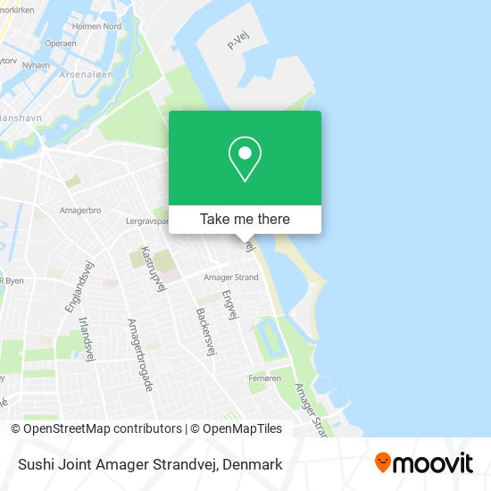 Sushi Joint Amager Strandvej map