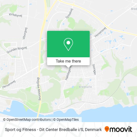 Sport og Fitness - Dit Center Bredballe i / S map