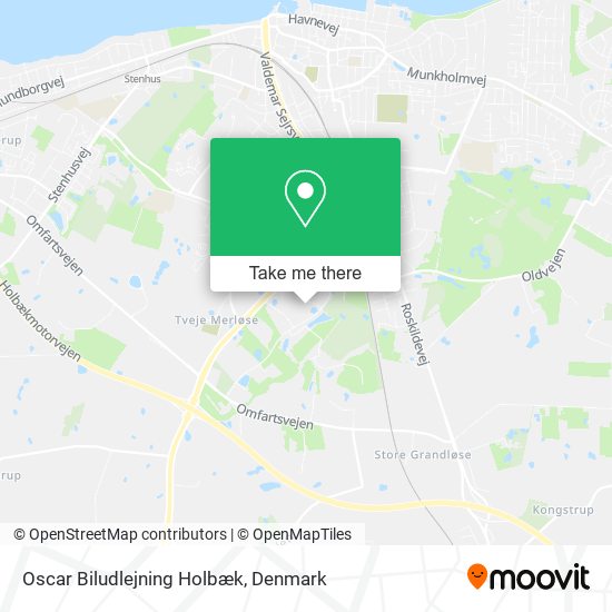 Oscar Biludlejning Holbæk map