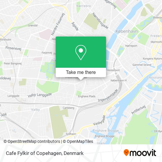 Cafe Fylkir of Copehagen map