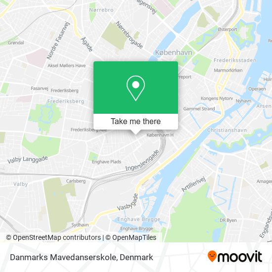 Danmarks Mavedanserskole map