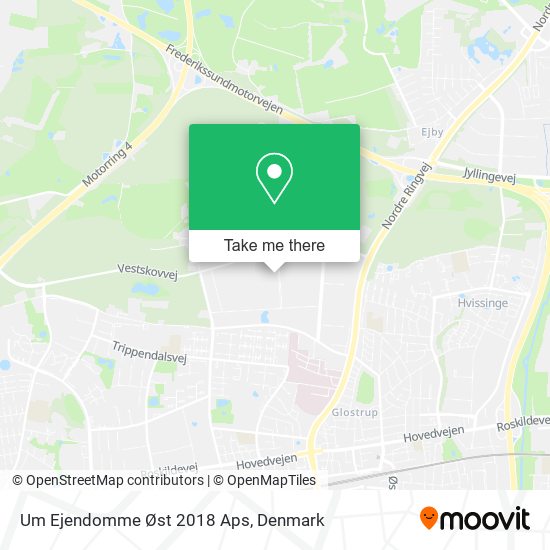 Um Ejendomme Øst 2018 Aps map