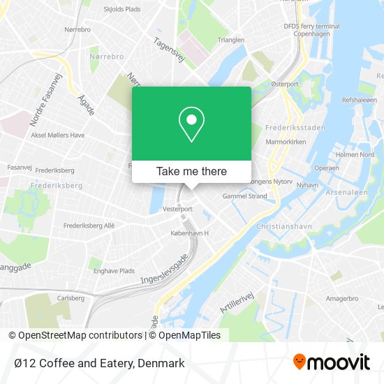 Ø12 Coffee and Eatery map