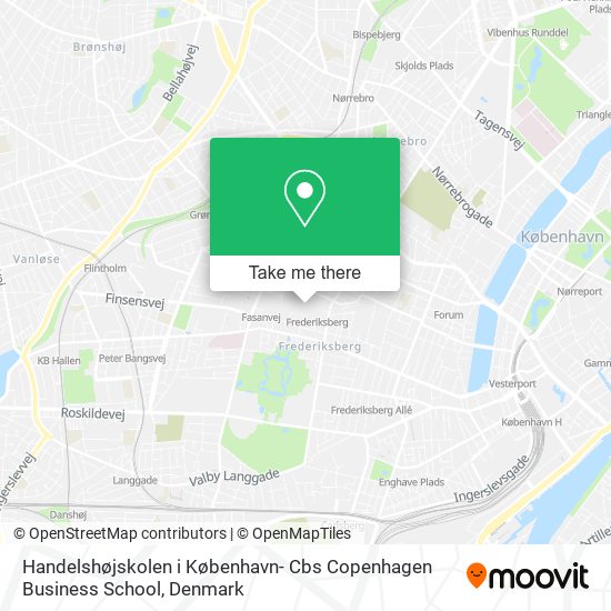 Handelshøjskolen i København- Cbs Copenhagen Business School map