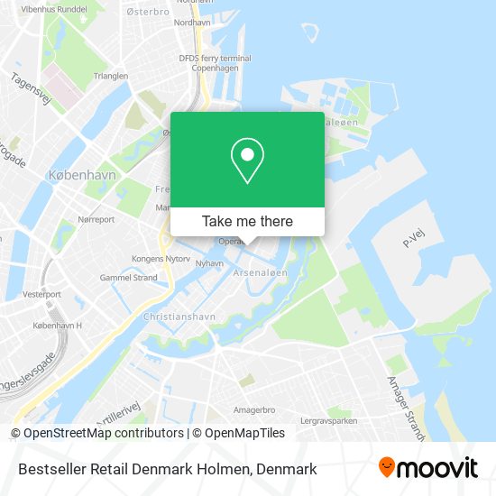 Bestseller Retail Denmark Holmen map