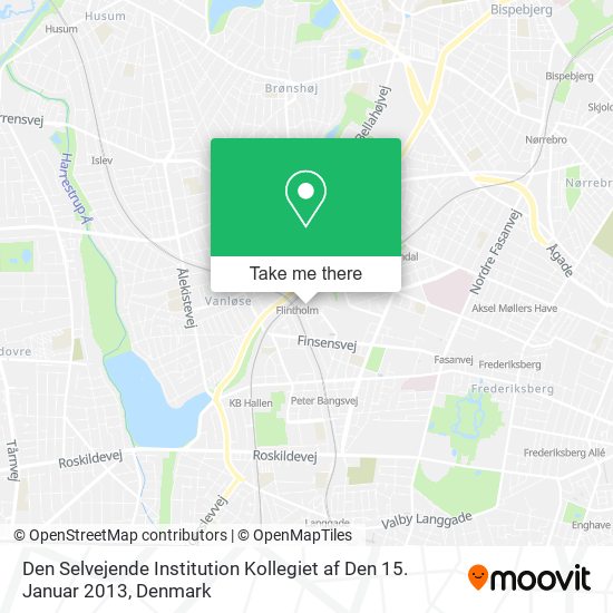 Den Selvejende Institution Kollegiet af Den 15. Januar 2013 map