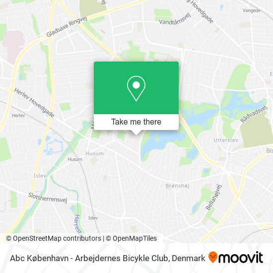 Abc København - Arbejdernes Bicykle Club map