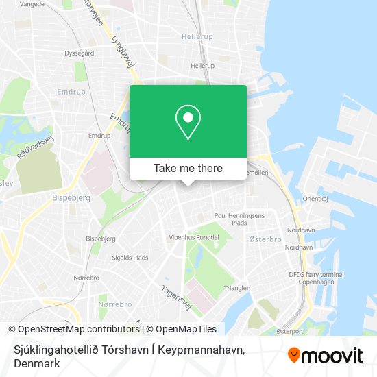 Sjúklingahotellið Tórshavn Í Keypmannahavn map